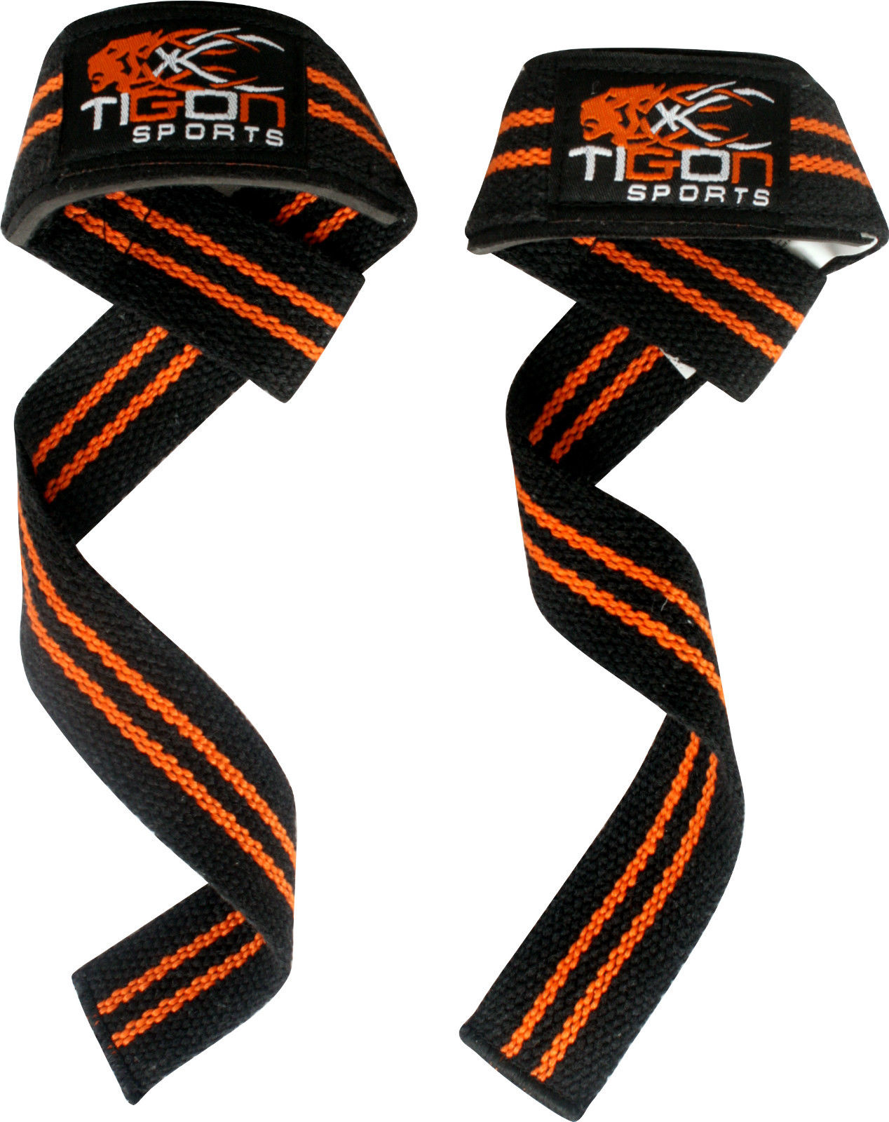 Tigon Sports Weight lifting Straps Orange