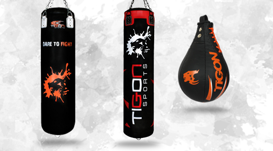Tigon Filled boxing punch bags, speed ball