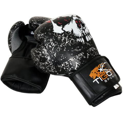 Skull boxing gloves