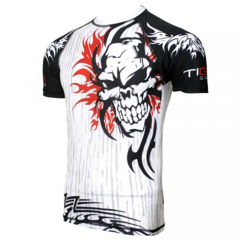 bjj rash guard white