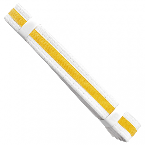 martial arts belts white yellow