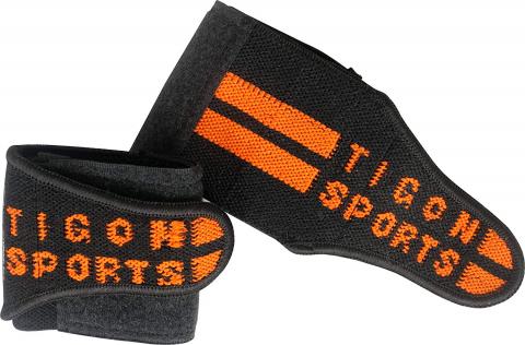 black orange wrist wraps