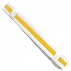 martial arts belts white yellow